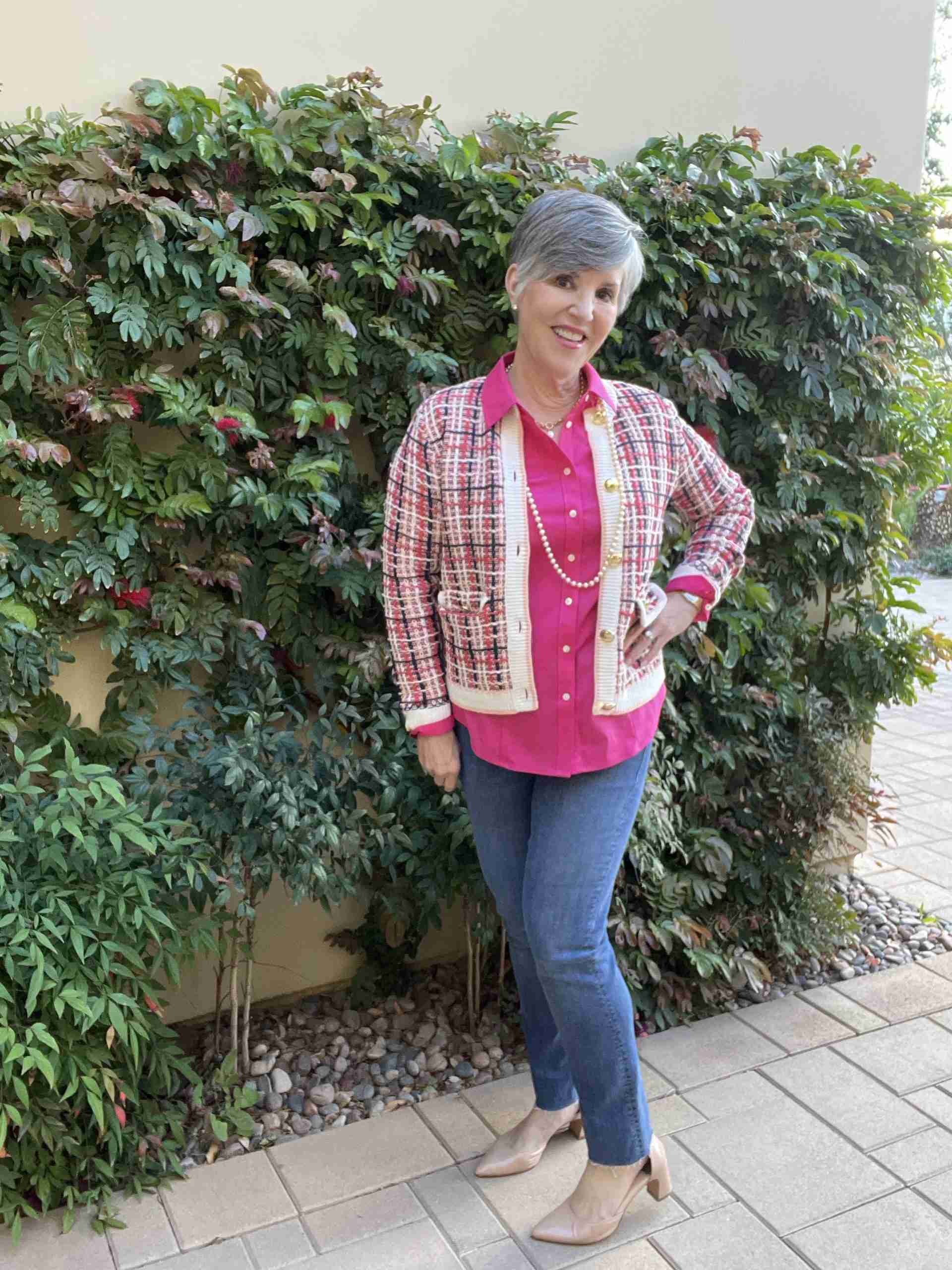 SPRING TWEED OVERSIZED JACKET_YELLOW main image 0
