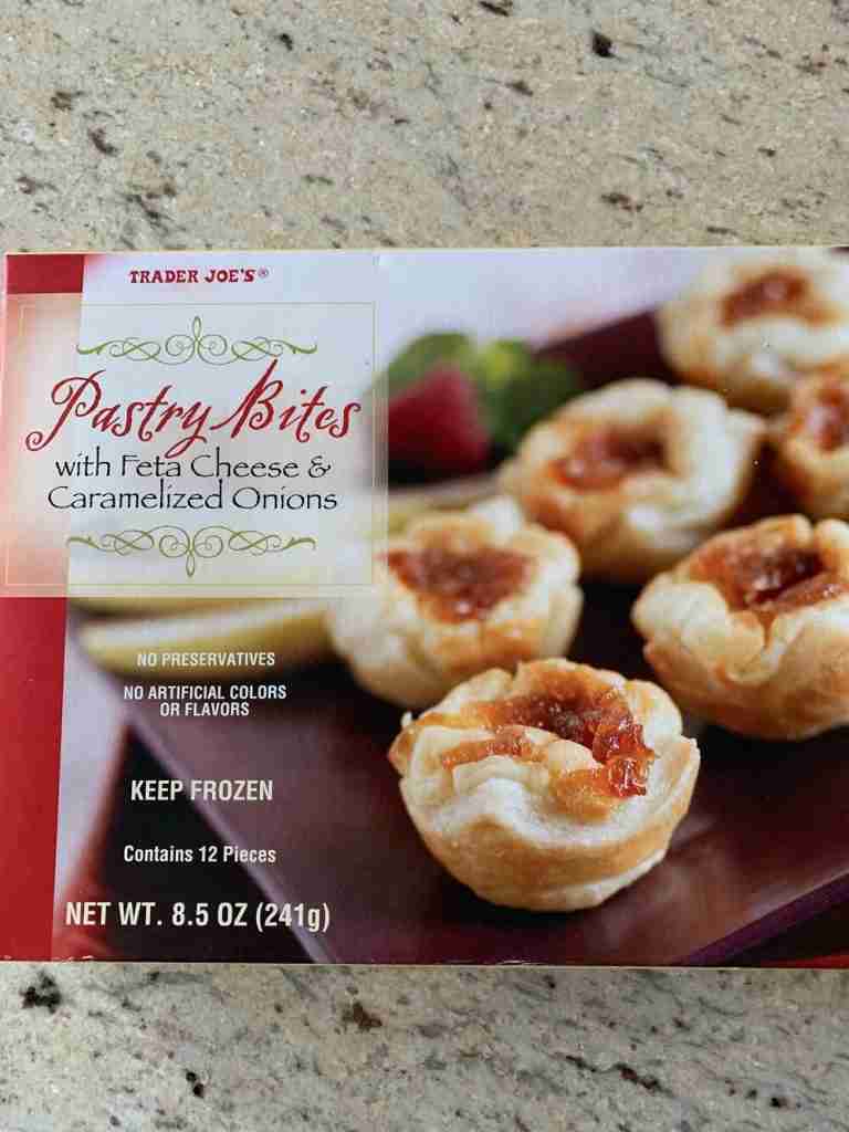 another delicious Trader Joe's appetizer with feta cheese and caramelized onions