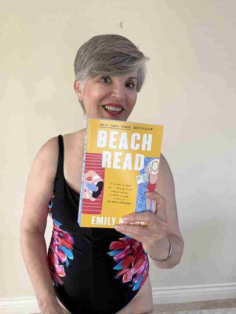 Here I am showing a great Beach Read as something on the list of what to bring to the beach.