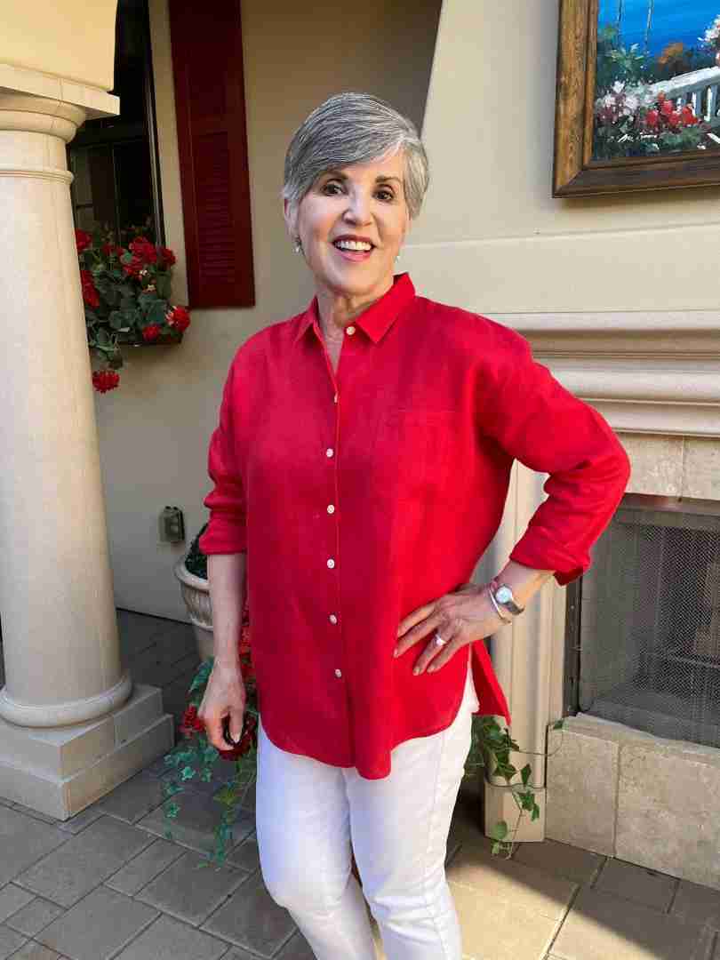 Here I am making a video for the Hallmark Channel Chief Fan Officer Contest. If I win, I will donate the entire prize of $12,400 to Dress for Success which is a terrific charity that helps women get back in the workforce. They donate gently used professional clothing, money, and counseling.