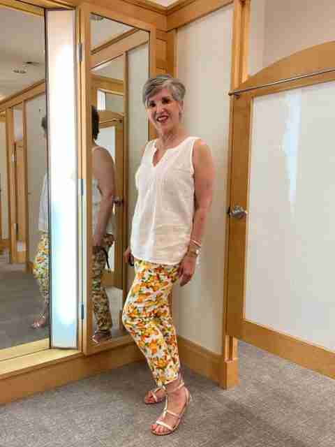 Six Patterned Pants Outfits - Dr. Julie