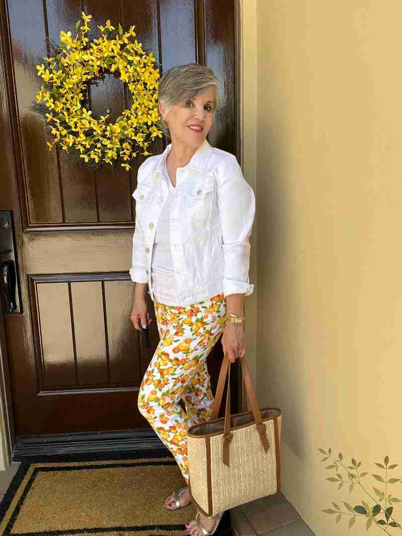 Six Patterned Pants Outfits - Dr. Julie