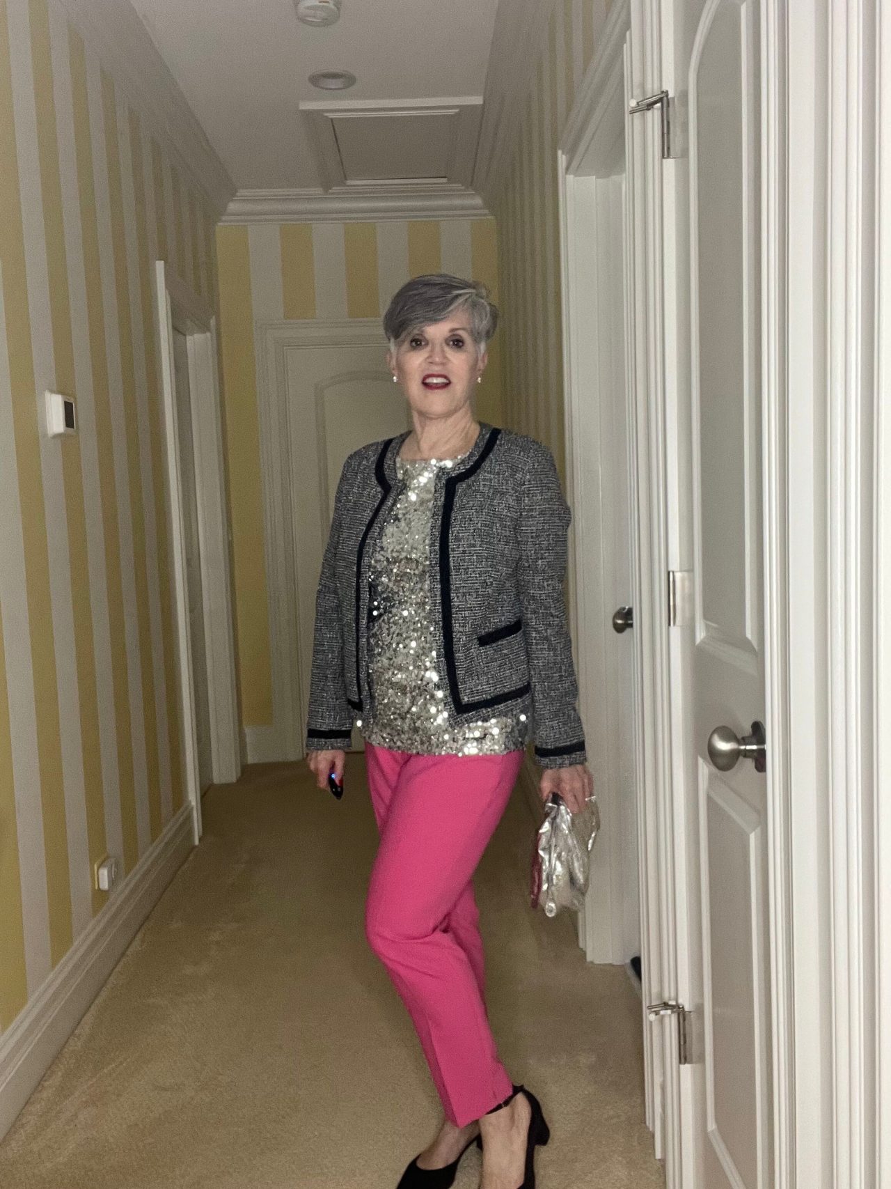 Three Ways to Wear a Sequined Top - Dr. Julie