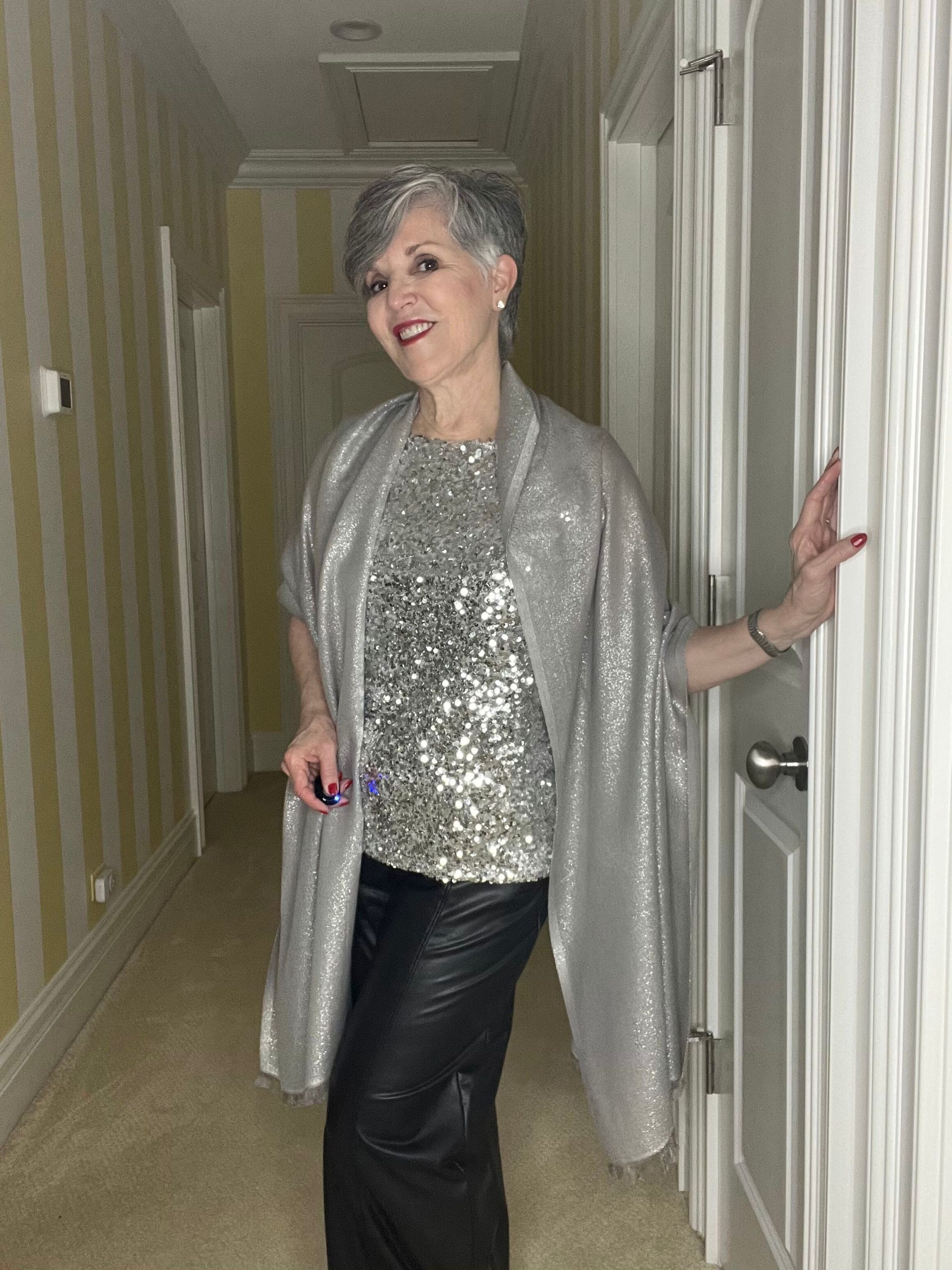 Three Ways to Wear a Sequined Top - Dr. Julie