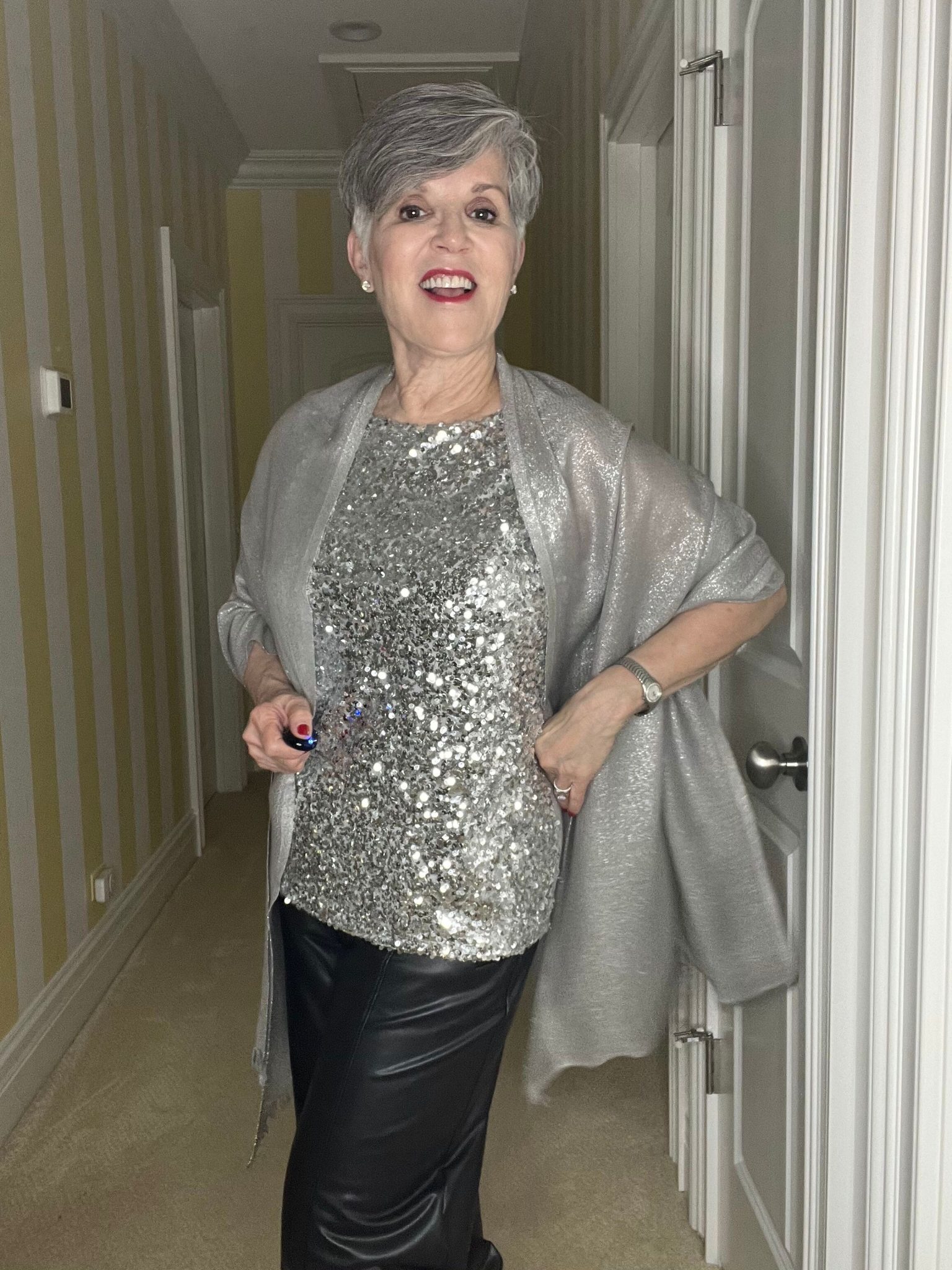 Three Ways to Wear a Sequined Top - Dr. Julie